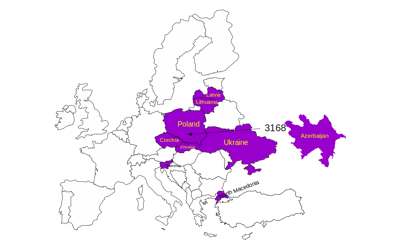 sagr 2025 - mapa uczestników