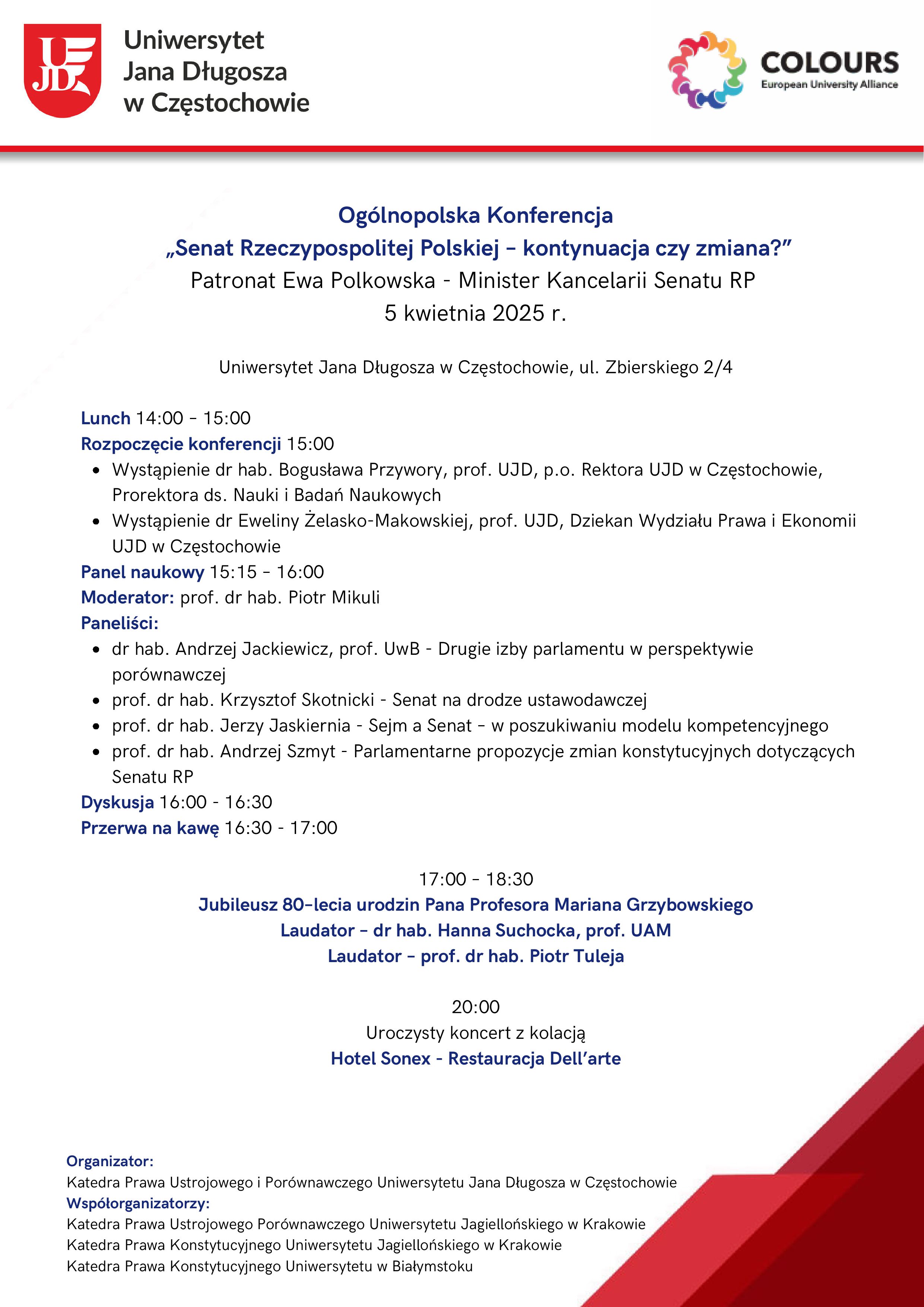 program konferencji